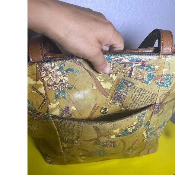 Patricia Nash Everton Tote Large Bag Shoulder Bag My European Trip Romance Bag - Picture 7 of 11